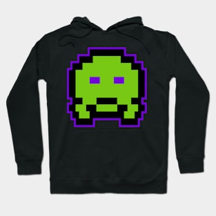 Green Alien Cool Gaming 8 Bit Hoodie